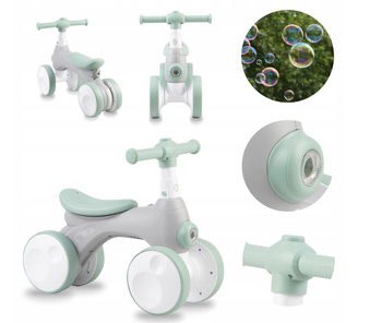 MoMi TOBIS jeździk z bańkami szary