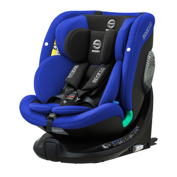 FOTELIK SAMOCHODOWY OBROTOWY 360° SPARCO SK7000I RED 0-36 KG / 40-150 CM