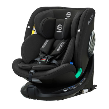 FOTELIK SAMOCHODOWY OBROTOWY 360° SPARCO SK7000I RED 0-36 KG / 40-150 CM