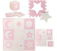 MoMi NEBE puzzle piankowe różowe