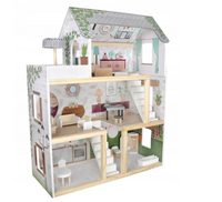 Domek dla lalek drewniany LULILO Floro boho LED KX5944